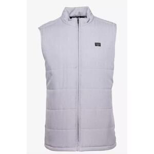 TravisMathew Interlude Puffer Vest Gray Size Small